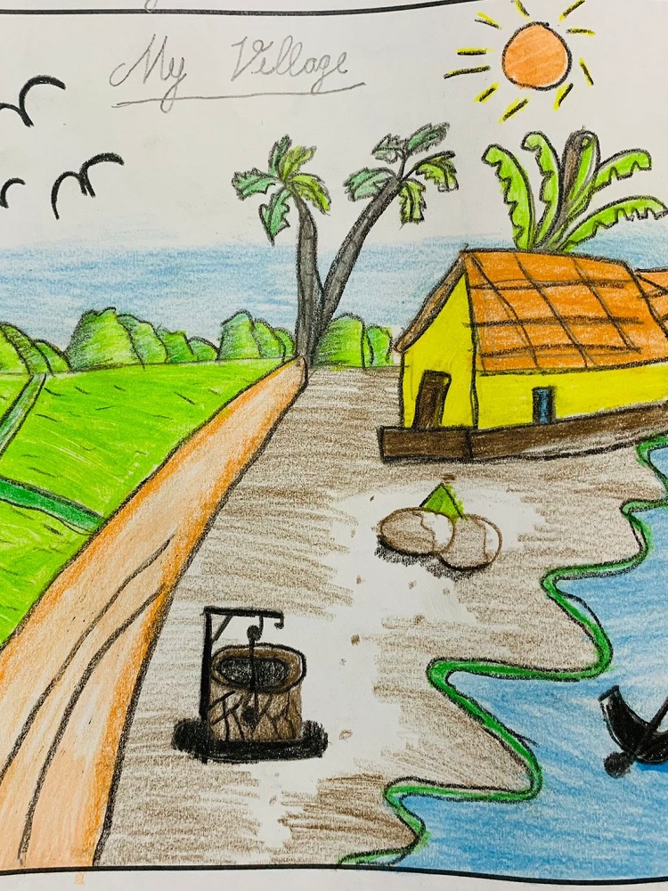 Fun with Pencil and Colour (Drawing) book for class 3 - Sahitya Bhawan-saigonsouth.com.vn