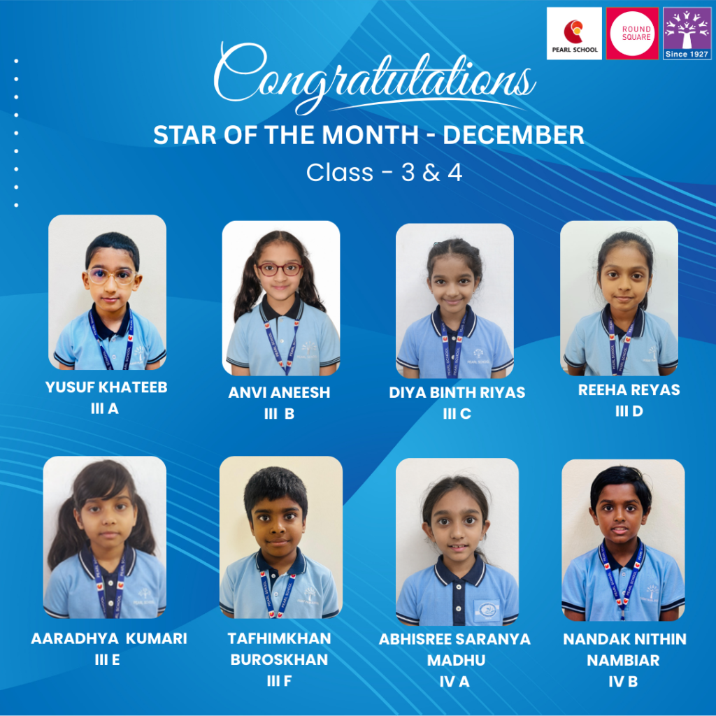 grade3&4 star of the month