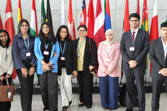 Students of Podar Pearl School at THIMUN 2026