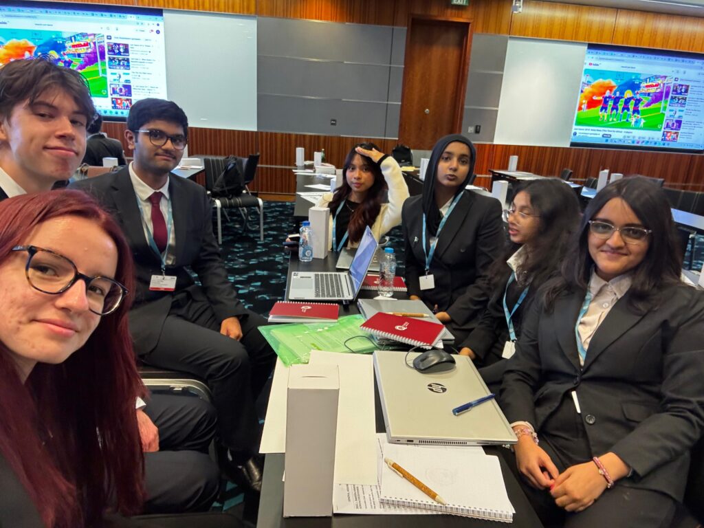 Students of Podar Pearl School at THIMUN 2026