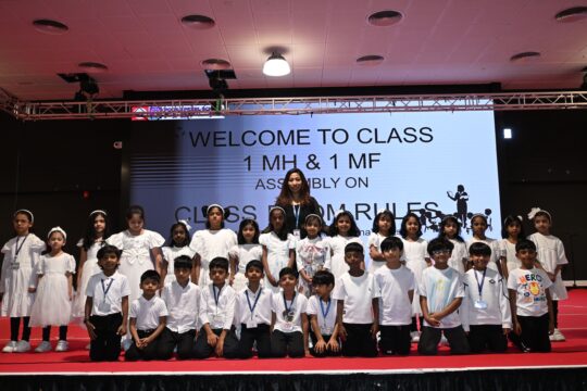Classroom Rules Assembly at Podar Pearl School, Al Meshaf Campus