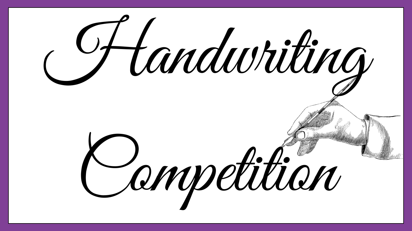 Competition Cursive Handwriting Competition for Grades 1 & 2 at Podar Pearl School, Al ...