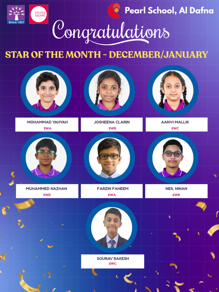 Grade 5 & 6 Star of the Month