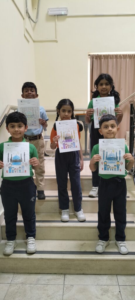 Eid themed artwork created by students during Eid Celebration Activity