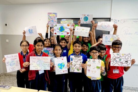 World Health Day Poster Making Competition students creating health awareness posters