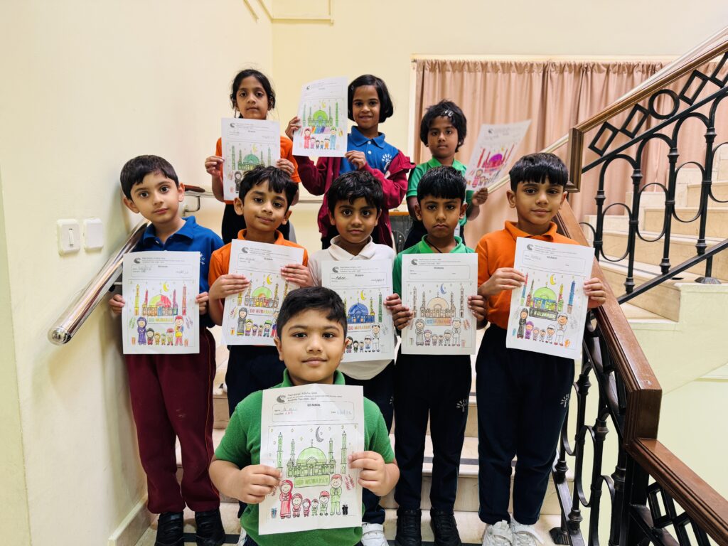 Eid themed artwork created by students during Eid Celebration Activity