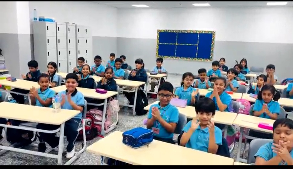 Students enjoying teamwork during Welcome Back to School Activity Meshaf Campus