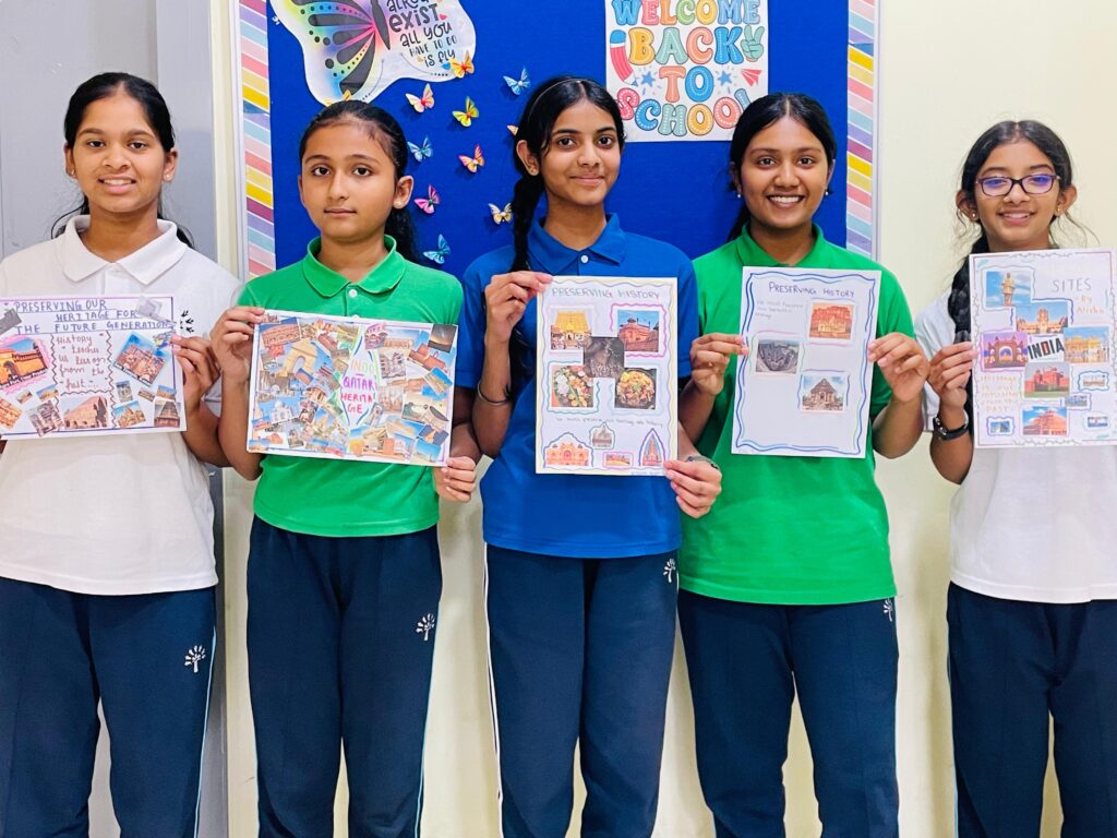 Student-led workshop on preserving heritage at Pearl School, Al Dafna Campus World Heritage Day celebration