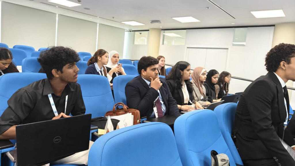 Podar Pearl School students participating in Lycée Franco Qatarien Voltaire (VolMUN 2026) conference