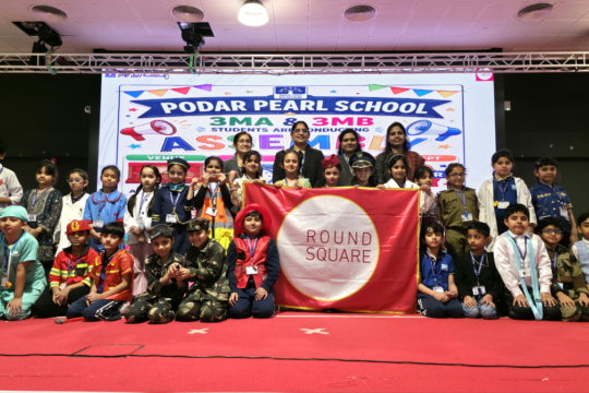 Labour Day Assembly by Grade 3-5 students