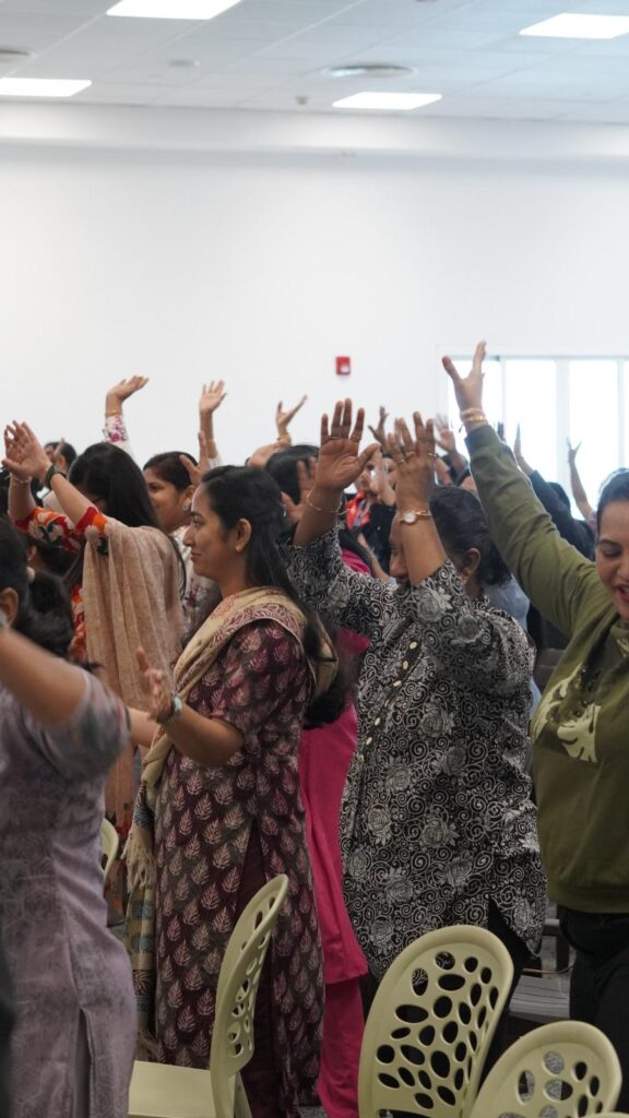 Teachers engaging in health awareness and wellness activities at school orientation program